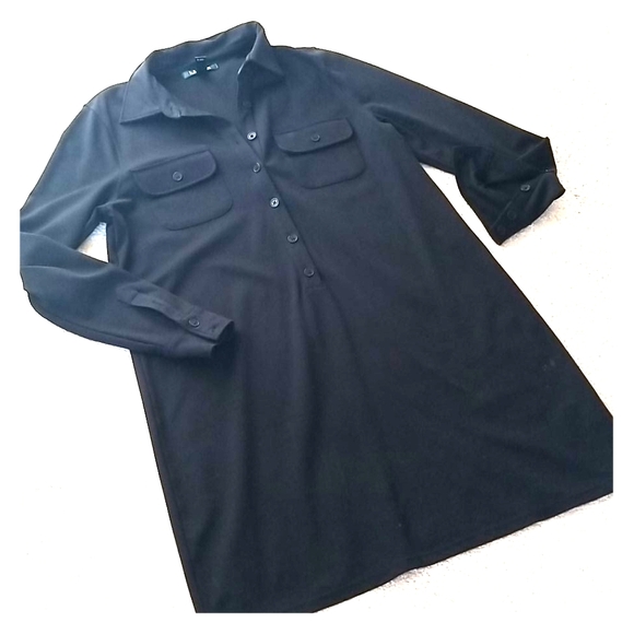 Long sleeve black Lauren Ralph Lauren dress - Picture 1 of 8